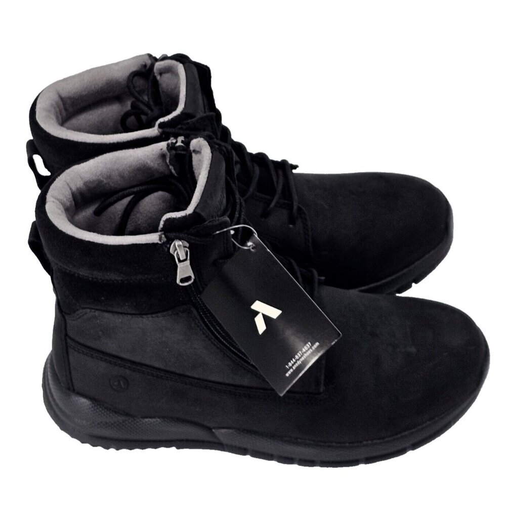 Anodyne Black Leather No. 90 Trail Worker Men's Boots Size 7XW